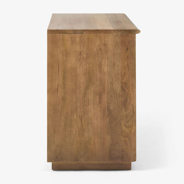 Reggie Solid Mango Wood Cabinet with Two Door in Provincial teak Finish