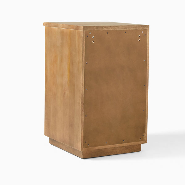 Reggie Solid Mango Wood Cabinet with One Door in Provincial teak Finish
