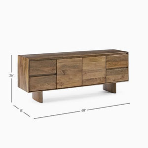 Reggie Solid Mango Wood 2 Door 2 Drawer