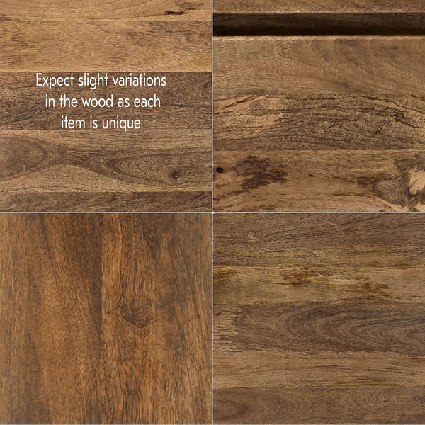 Reggie Solid Mango wood Chest of Drawer in Provincial Teak Finish