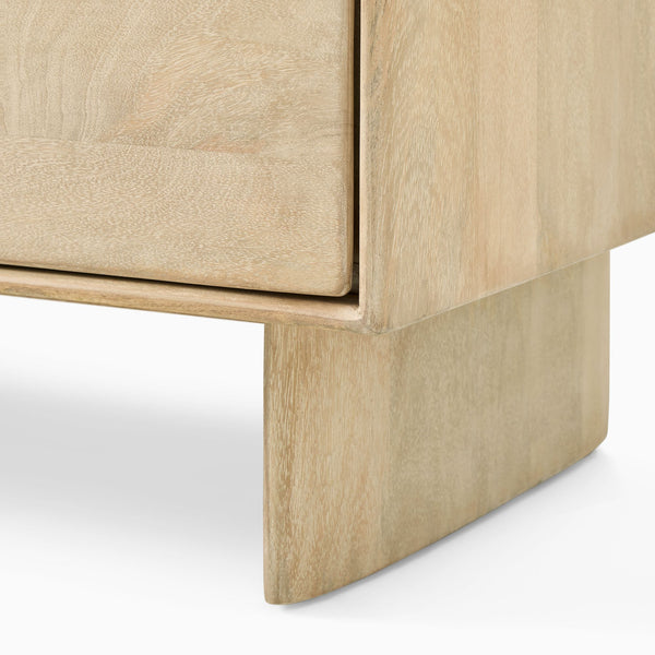 Reggie Solid Mango wood Chest of Drawer in White Finish