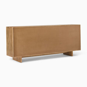 Reggie Solid Mango wood Chest of Drawer with 9 drawer in Provincial Teak Finish