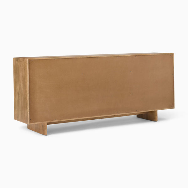 Reggie Solid Mango wood Chest of Drawer with 9 drawer in Provincial Teak Finish