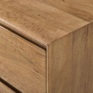 Reggie Solid Mango wood Chest of Drawer with 9 drawer in Provincial Teak Finish