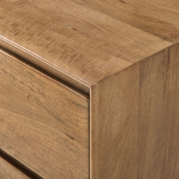 Reggie Solid Mango wood Chest of Drawer with 9 drawer in Provincial Teak Finish
