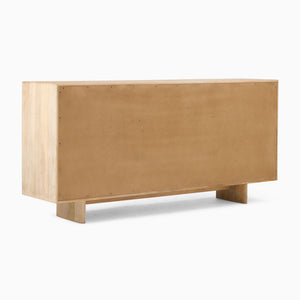 Reggie Solid Mango wood Chest of Drawer with 9 drawer in White Finish