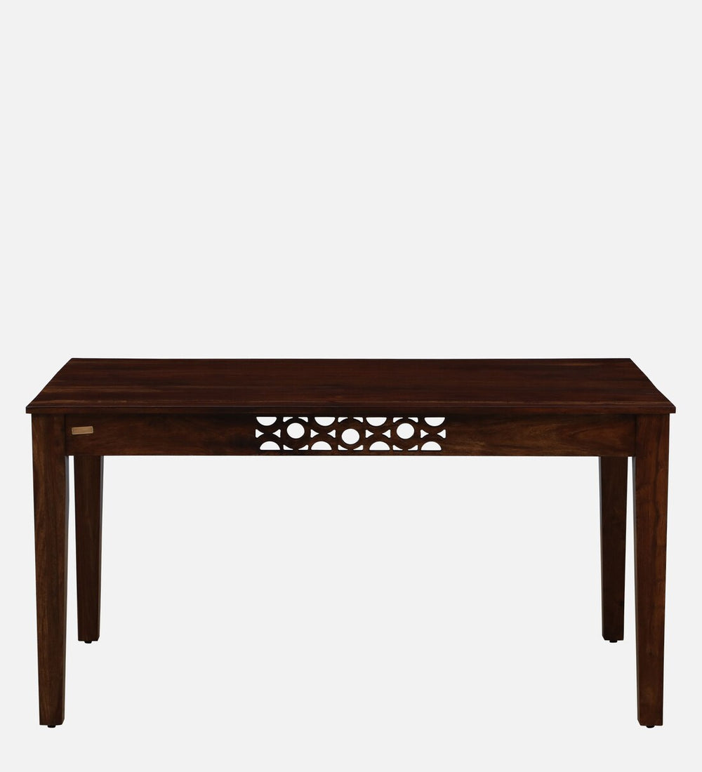 Aura Sheesham Wood 6 Seater Dining Set in Scratch Resistant Provincial Teak Finish