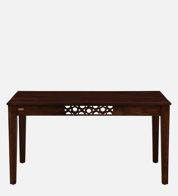 Aura Sheesham Wood 6 Seater Dining Set in Scratch Resistant Provincial Teak Finish