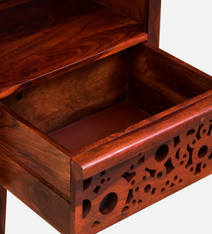Aura Sheesham Wood Book Shelf In Honey Oak Finish