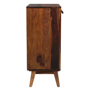 Aura Sheesham Wood Cabinet in Provincial Teak Finish