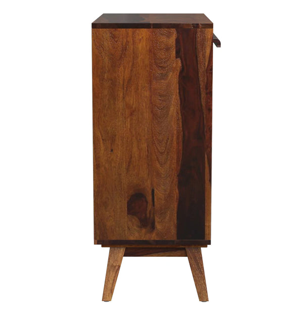 Aura Sheesham Wood Cabinet in Provincial Teak Finish