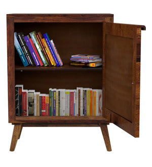 Aura Sheesham Wood Cabinet in Provincial Teak Finish