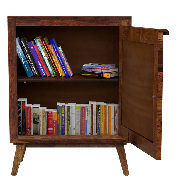 Aura Sheesham Wood Cabinet in Provincial Teak Finish