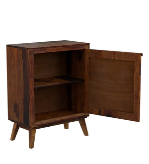 Aura Sheesham Wood Cabinet in Provincial Teak Finish