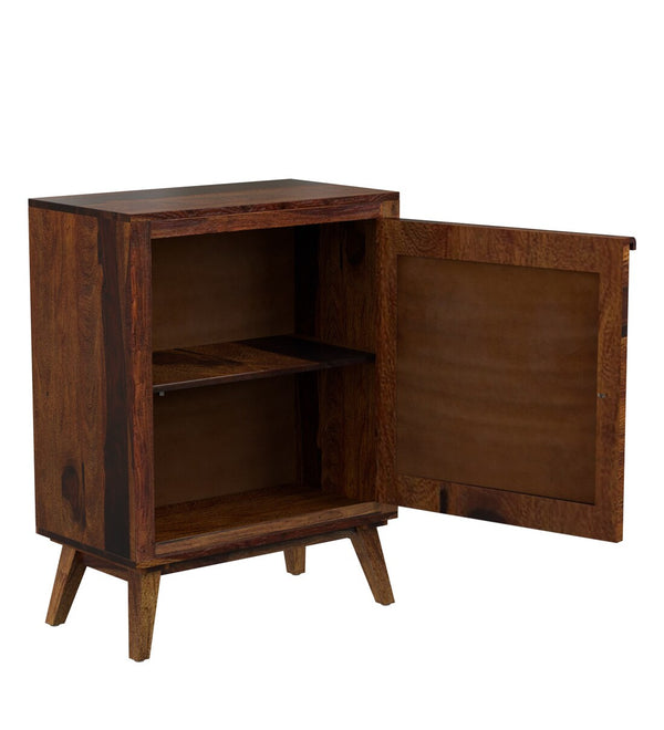 Aura Sheesham Wood Cabinet in Provincial Teak Finish