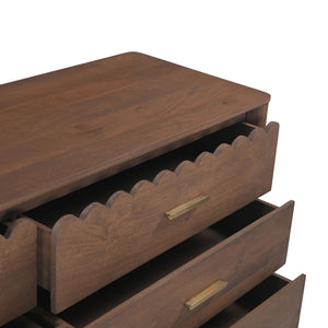 Mayrone Solid Mango wood Chest of Drawer in Provincial Teak Finish
