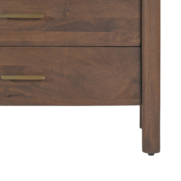 Mayrone Solid Mango wood Chest of Drawer in Provincial Teak Finish