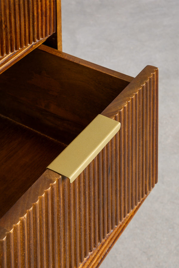 Bloom Solid Mango wood Chest of Drawer in Provincial Teak Finish
