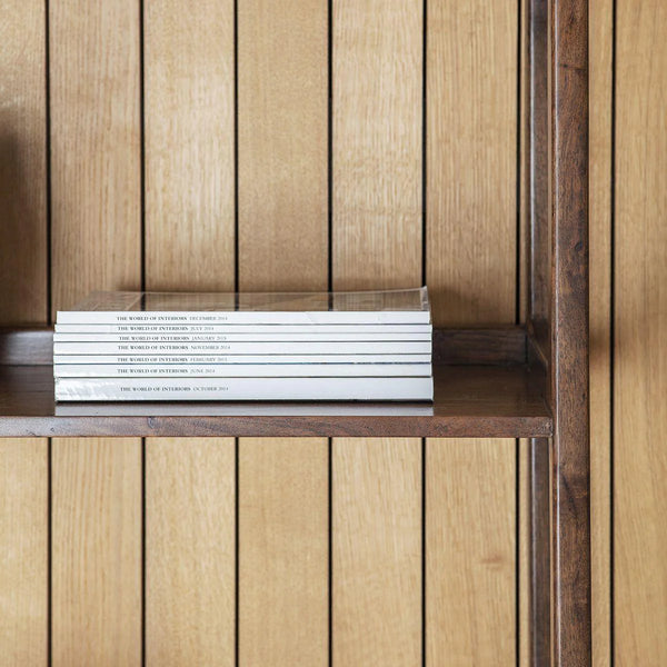 Cher Solid Acacia wood Bookshelf in Provincial Finish