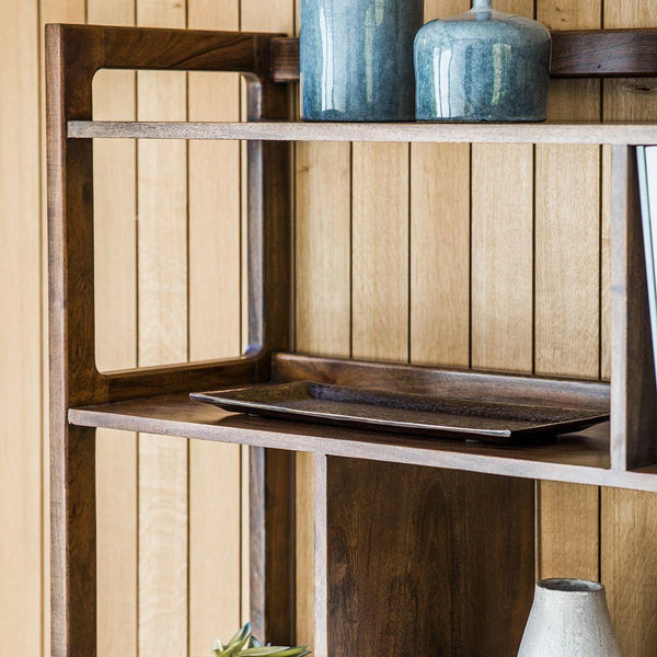 Cher Solid Acacia wood Bookshelf in Provincial Finish
