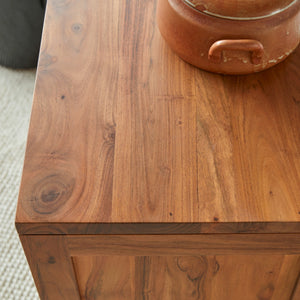 Majesty Solid Acacia Wood Chest of Drawer With 3 Drawer in Honey Oak Finish