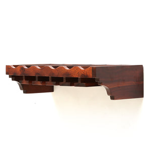 Mango Wood Wall shelf in Honey Oak Finish