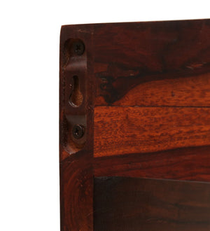 Mango Wood Wall shelf in Honey Oak Finish