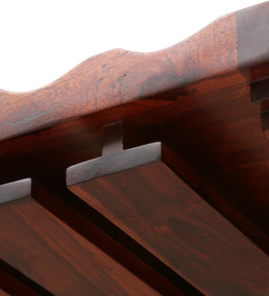 Mango Wood Wall shelf in Honey Oak Finish