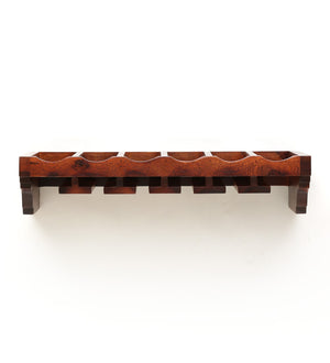 Mango Wood Wall shelf in Honey Oak Finish