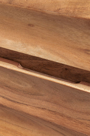 Graham Solid Acacia Wood Chest of Drawer With 6 Drawer in Natural Finish
