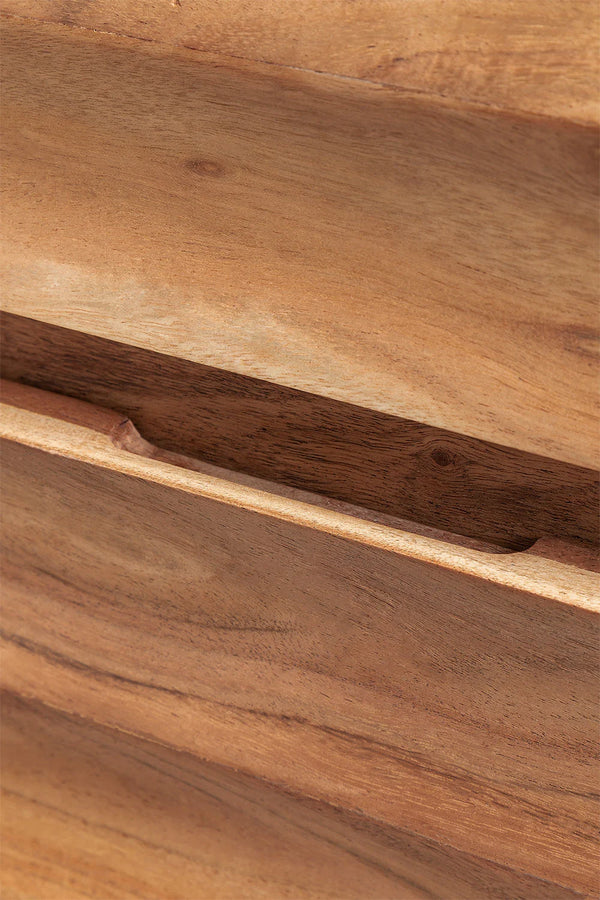Graham Solid Acacia Wood Chest of Drawer With 6 Drawer in Natural Finish