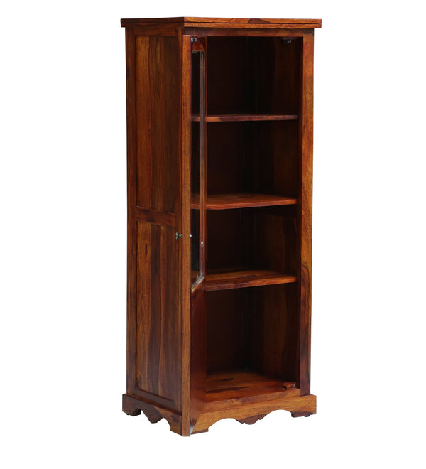 Ciramika Sheesham Wood Book Case In Honey Oak Finish