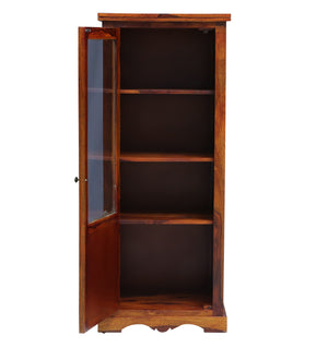 Ciramika Sheesham Wood Book Case In Honey Oak Finish