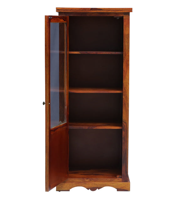 Ciramika Sheesham Wood Book Case In Honey Oak Finish