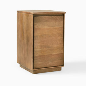 Reggie Solid Mango Wood Cabinet with One Door in Provincial teak Finish