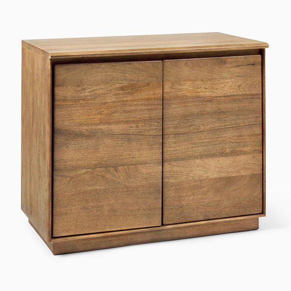 Reggie Solid Mango Wood Cabinet with Two Door in Provincial teak Finish