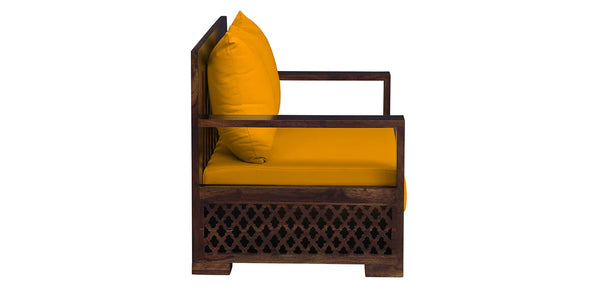 Khyati Solid Wood 2 Seater Sofa in Provincial Teak Finish