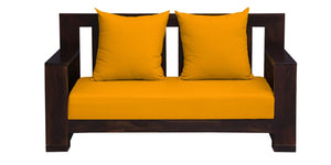 Khyati Solid Wood 2 Seater Sofa in Provincial Teak Finish