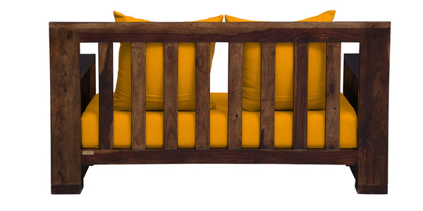 Khyati Solid Wood 2 Seater Sofa in Provincial Teak Finish