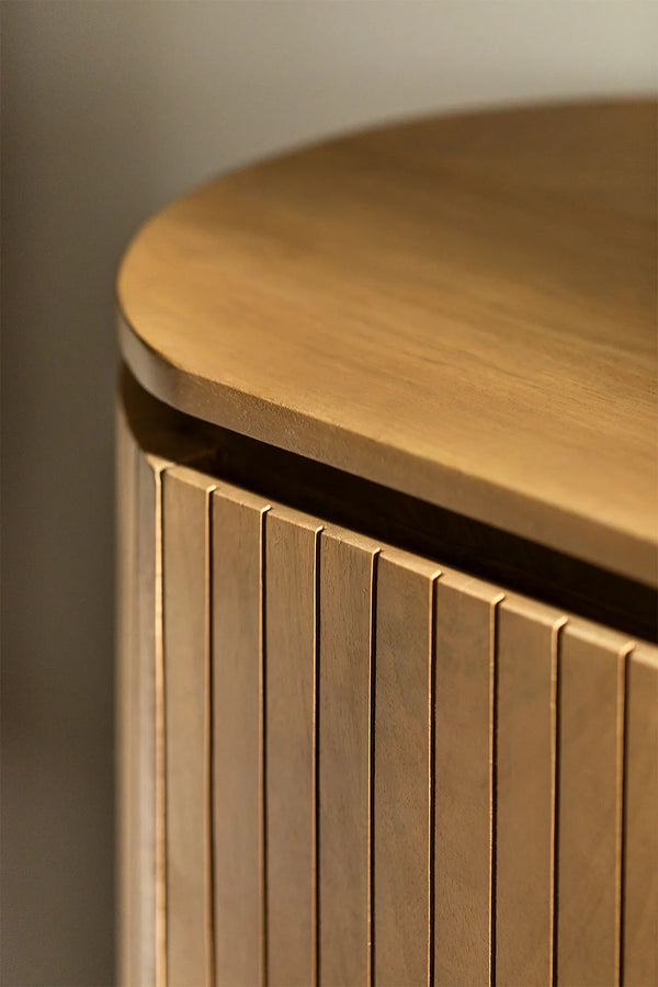 Colove Solid Mango wood Chest of Drawer in Natural Finish