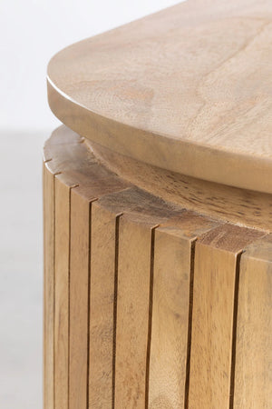 Colove Solid Mango wood Chest of Drawer in Natural Finish