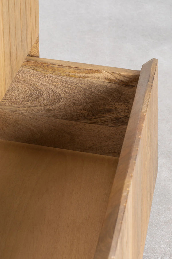 Colove Solid Mango wood Chest of Drawer in Natural Finish