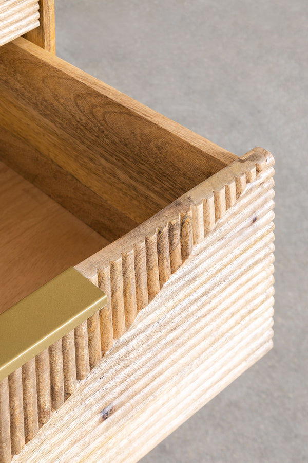 Magic Solid Mango wood Chest of Drawer in Natural Finish