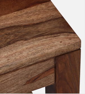 Marin Sheesham Wood Dining Chairs in Scratch Resistant Rustic Teak Finish (Set Of 2)