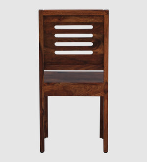 Marin Sheesham Wood Dining Chairs in Scratch Resistant Honey Oak Finish (Set Of 2)