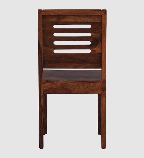Marin Sheesham Wood Dining Chairs in Scratch Resistant Honey Oak Finish (Set Of 2)