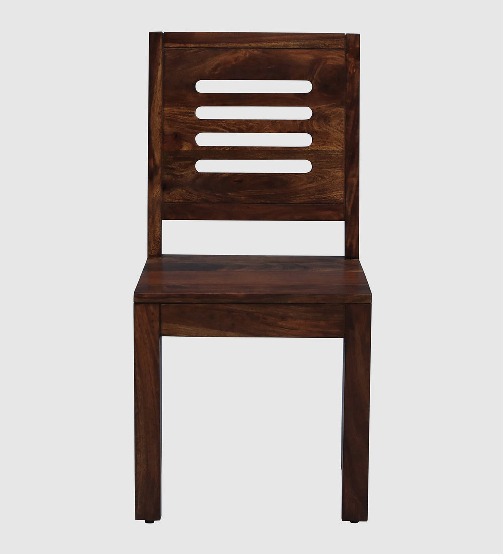 Marin Sheesham Wood Dining Chairs In Scratch Resistant Provincial Teak Finish (Set Of 2)