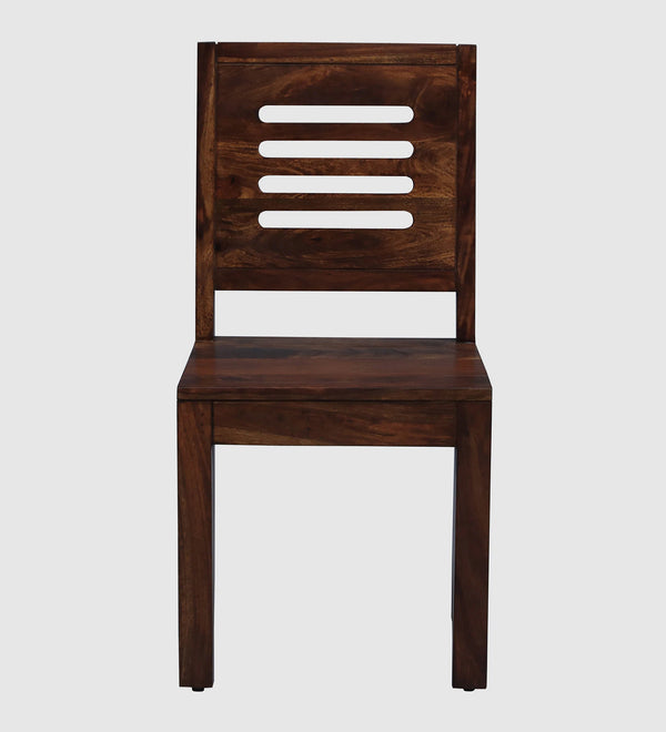 Marin Sheesham Wood Dining Chairs In Scratch Resistant Provincial Teak Finish (Set Of 2)