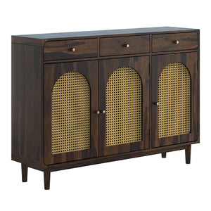 Flow Sheesham Wood Shoerack In Provincial Teak Finish