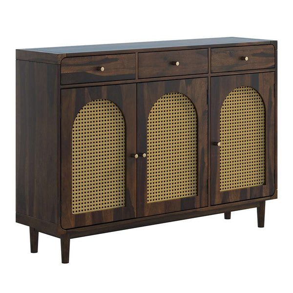 Flow Sheesham Wood Shoerack In Provincial Teak Finish